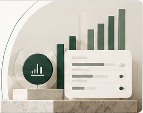 Payment performance charts and analysis controls